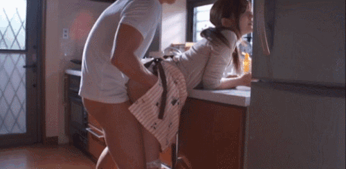 Asian Housewife Porn Captions - Hot Asian housewife fucked in the kitchen while hubby watches - Freakden