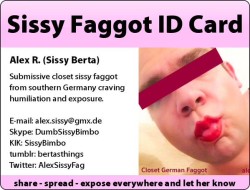 Alex Sissy Fag on Twitter