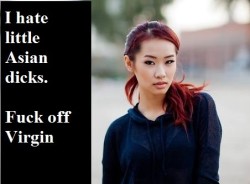 I Hate Little Asian Dicks!