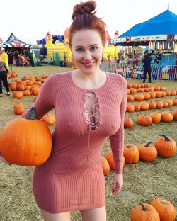 Pumpkin Picking Hot Wife Style