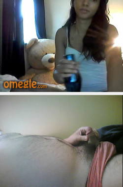 Omegle small penis reaction.