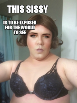 expose for the sissy faggot I am