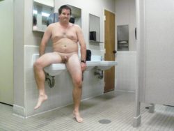 naked in the bath room