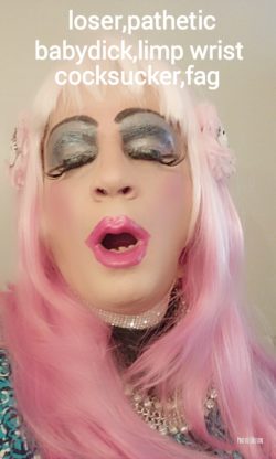 Nj faggot sissy