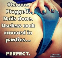 That’s how a sissy should be