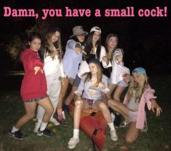 Damn you have a small cock
