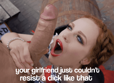 Horny girlfriend couldnt resist a big uncut dick image