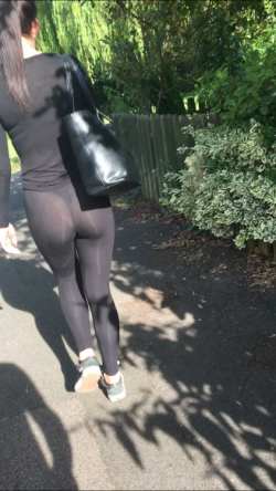 Visible Thong See Through Leggings – Sexy Candid Girls