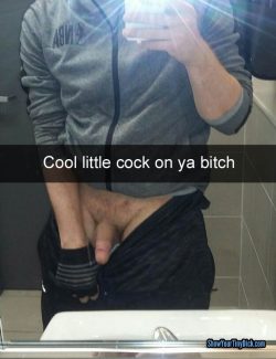 Guy with little cock thought he was hot