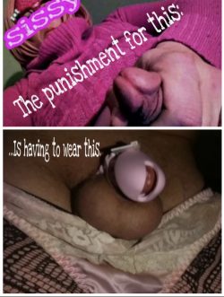 CHASTITY……For sissies that can’t keep their hands off it…