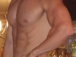 Hung muscle stud makes my small penis throb
