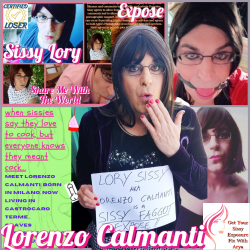 Sissy Lory aka Lorenzo Calmanti Exposed.