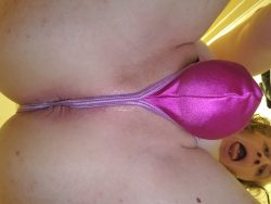 Sissy pussy so hungry it’s eating my thong