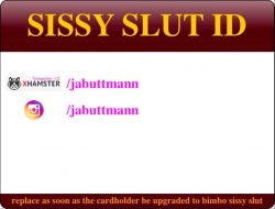 Sissy Slut ID of Julianna Buttmann – links side