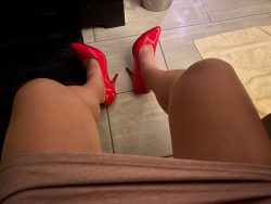 Pathetic sissy monique is going to be exposed in red heels and pink dress
