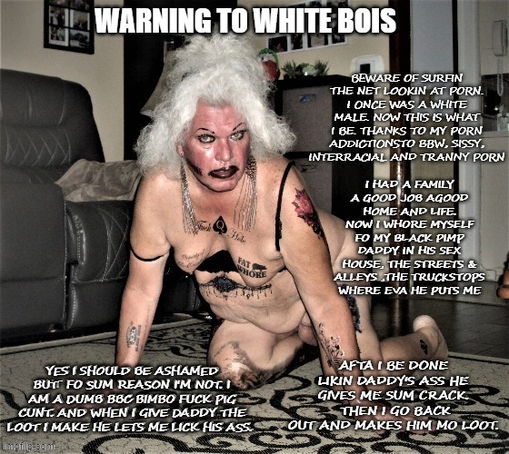 Black Pimp White Wife Captions - Wanna be like Bob??? - Freakden