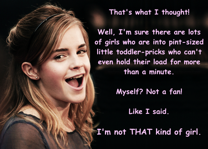 Hermione shrinks your dick.