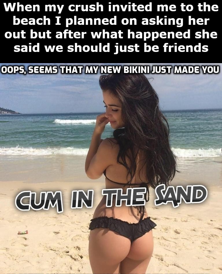 Outdoor Sex Slave Captions - Bikini caused public premature ejaculation - Freakden