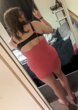 Sissy in bodycon dress