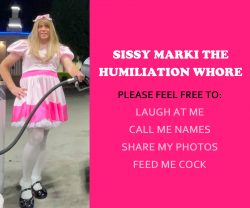 Sissy Mark is such a humiliation whore.