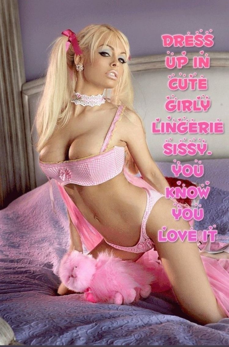 Cute Sissy Porn Captions - Sissy loves cute girly lingerie - Freakden