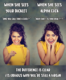 She Reacts to Your Dicklette vs Alpha Cock