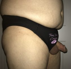 I think that these panties match my tiny boner perfectly, don’t you?