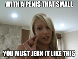 Small penises jerk it like this