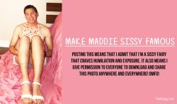 Maddie wants to be sissy famous