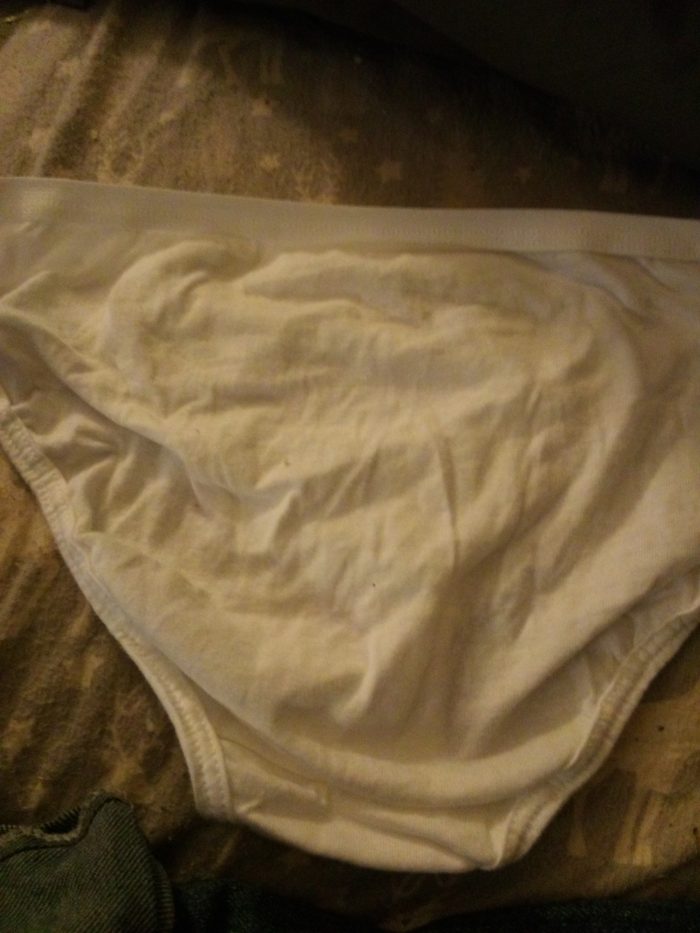 Girls white cotton panties