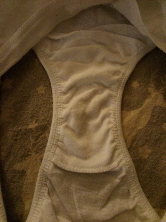 Girls white cotton panties