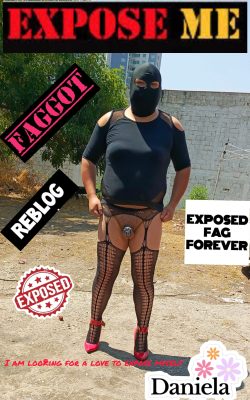 Faggot exposed forever😱🤣 Sissydaniela