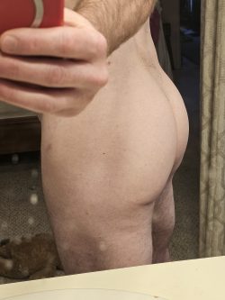 My butt.