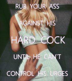 Sissy Lesson: Rub your ass against his hard cock bulge