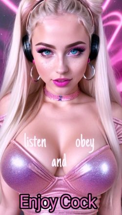 Sissy listens, obeys and enjoys cock