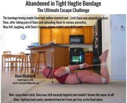 Abandoned in Tight Hogtie Bondage