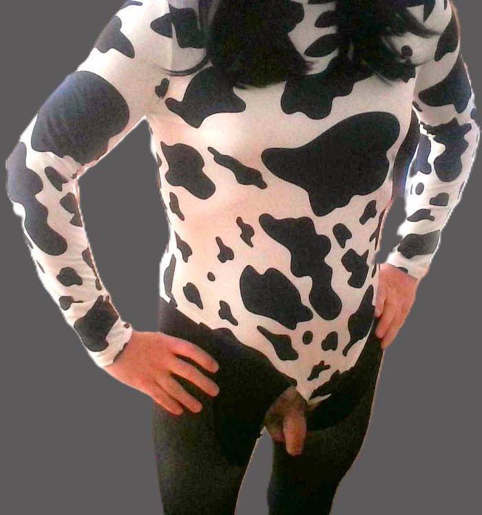 Sissy Cow with tiny limp clitty