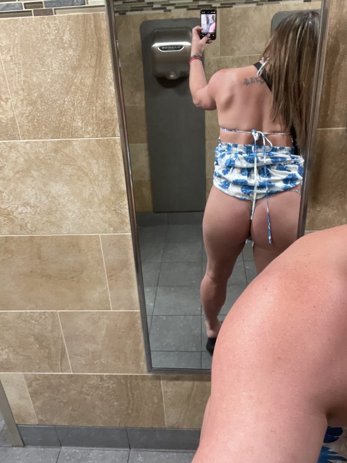 Nipples and ass! Teasing for attention. Who would say hi before I went home?!