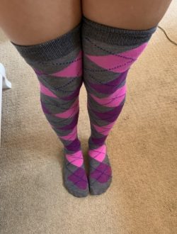 Knee high sock tease session with a bratty princess