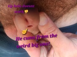 “Weird and small” My embarrassing secret, 2 double dick holes.