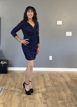 my favorite blue shirtdress