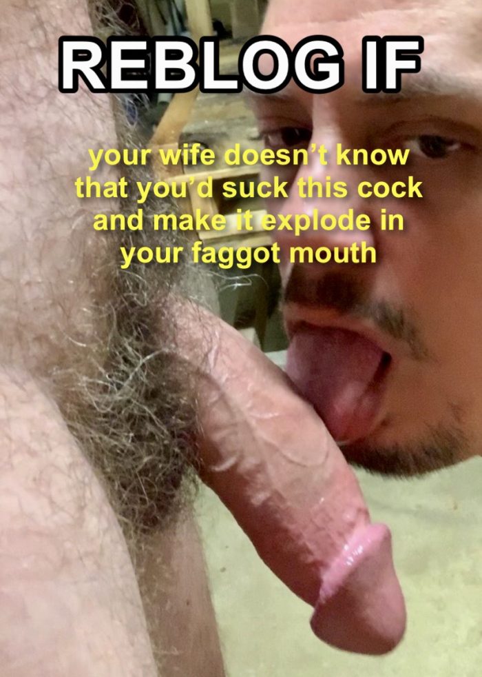 Sissy faggot blowjob captions