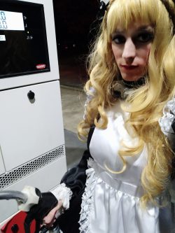 Sissy marga at the gas station