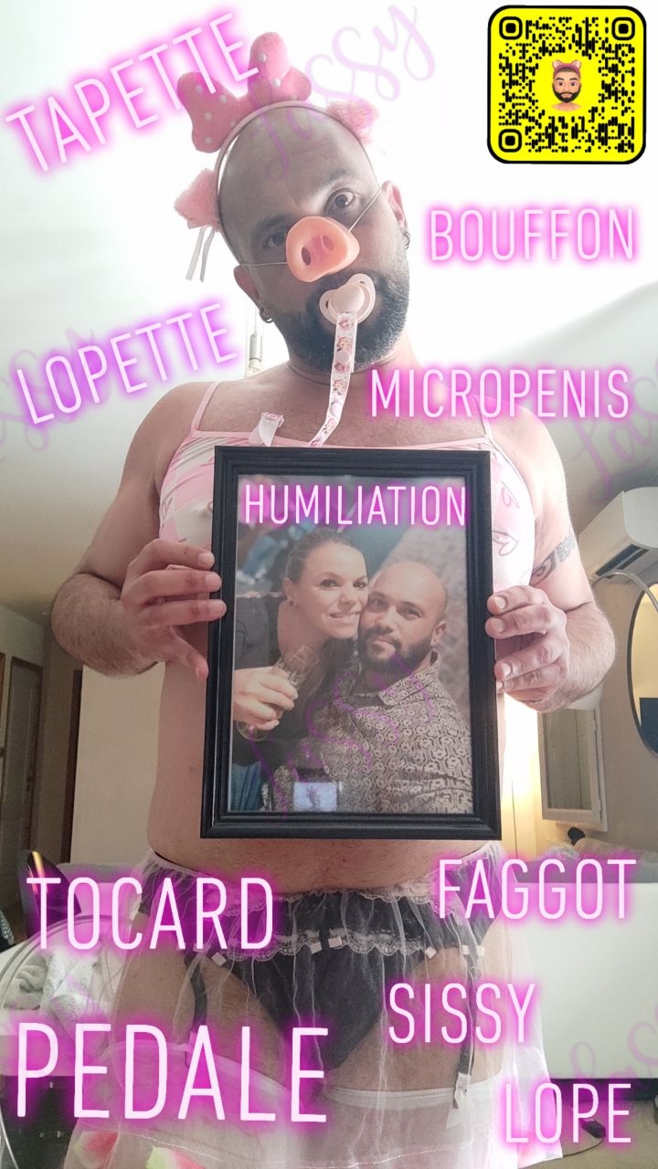 Humiliation Husband Faggot Cuckold Sissy Ridiculous Fag Micropenis French Dildo Pig Piggy Strapon