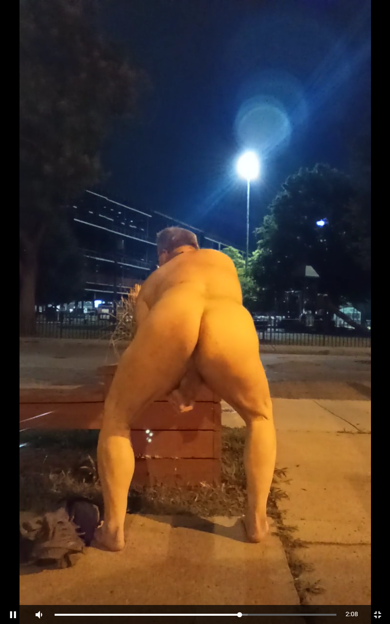 Me jerking off on a busy city st.