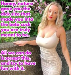 Small dick beta cuckold caption