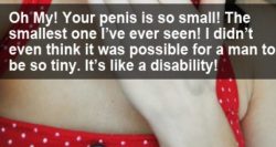 You have the smallest penis ever