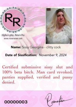 I go by Sissy Georgina, I have a teeny little dick that belongs in ladies panties. I especially  ...