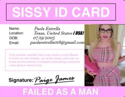 My id card…I’m a little bitch……..