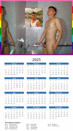 Asian Male In Nude Calendar 2025